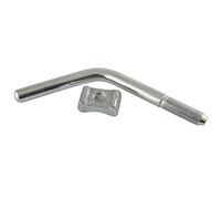 AB Tools Bradley 5/8" Thread Clamp Handle + Pad Ribbed Jockey Wheel Couplings BRD05