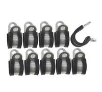 AB Tools Brake Pipe Clips Rubber Lined P Clips 1/2" (12.7mm) Lines Pack Of 10 Fl37