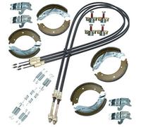 AB Tools Brake Shoe & Cable Full Kit For Ifor Williams 14Ft Livestock Trailer Ta510 3500Kg