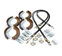 AB Tools Brake Shoe & Cable Full Kit For Ifor Williams Flatbed Trailer Lm146 Lm166 3500Kg
