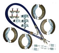 AB Tools Brake Shoe & Cable Full Kit for Ifor Williams Flatbed Trailer LM146 LM166 3500kg
