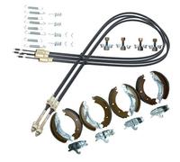 AB Tools Brake Shoe & Cable Kit For Ifor Williams Car Transporter Trailer Ct136Ta & Ct136Hd