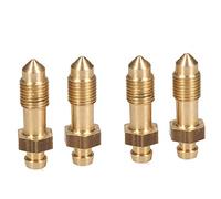 AB Tools Brass Brake Caliper Bleeding Bleed Nipple Screw 3/8 X 24 UNF Long 4pc