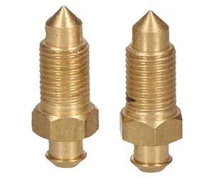 AB Tools Brass Brake Caliper Bleeding Bleed Nipple Screw Bleedscrew 3/8 x 24 UNF 2 Pack