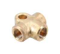 AB Tools Brass Brake Pipe Fitting 3 Way Adaptor M10 x 1mm for 3/16" Pipe T Piece