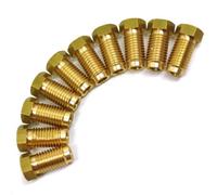 AB Tools Brass Brake Pipe Fittings 3/8" X 20 Unf Male 10 Pack For 3/16" Pipe Fl15