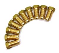 AB Tools Brass Brake Pipe Fittings 3/8" x 20 UNF Male 10 PACK for 3/16" Pipe FL15