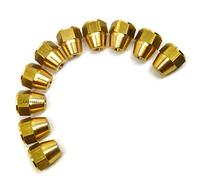 AB Tools Brass Brake Pipe Fittings 7/16" x 20 UNF Female 10 PACK for 3/16" Pipe FL19