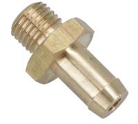 AB Tools Brass Brake Pipe Hose Tail Adaptor Connector Fitting 7/16 x 20 Male - 3/8 UNF 1pc