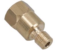 AB Tools Brass Brake Pipe Union Fitting Adaptor 3/8 UNF Male - 7/16 UNF female 1pc