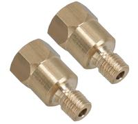 AB Tools Brass Brake Pipe Union Fitting Adaptor 3/8 UNF Male - 7/16 UNF female 2pc