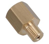 AB Tools Brass Brake Pipe Union Fitting Adaptor 7/16 UNF Male - 3/8 UNF female 1pc