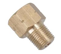 AB Tools Brass Brake Pipe Union Fitting Adaptor M10 Male - 1/8 NPT female 1pc