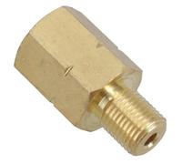 AB Tools Brass Brake Pipe Union Fitting Adaptor Metric M10 Male - M12 Female 1pc