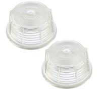 AB Tools Britax Side Marker Replacement Lens White Outline Light Lamp Pair Tr202