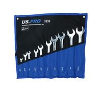 AB Tools British Whitworth BSW Combination Wrench Spanner 10pc 1/8-11/16W
