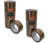 AB Tools Brown Parcel Packaging Tape 48mm X 68 Metres Per Roll Sealing Heavy Duty 12 Rolls