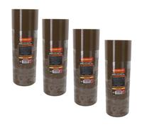 AB Tools Brown Parcel Packaging Tape 75mm X 68 Metres Per Roll Sealing Heavy Duty 16 Rolls