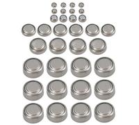 AB Tools Button Cell Batteries Alkaline Battery Ag1 - Ag13 For Watches Calculators 30Pc