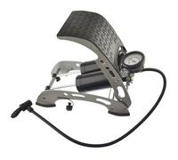 AB Tools Car Bicycle Foot Pump Air Tyre Inflator Double Barrel Foot Pump 0-100Psi