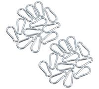 AB Tools Carabiner Hook Clip Snap Hook Spring Loaded 5mm X 50mm 50Kg Capacity 24Pc