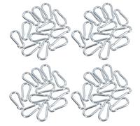 AB Tools Carabiner Hook Clip Snap Hook Spring Loaded 5mm X 50mm 50Kg Capacity 48Pc