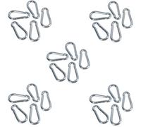 AB Tools Carabiner Hook Clip Snap Hook Spring Loaded 8mm X 80mm 150Kg Capacity 25Pc