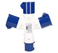 AB Tools Caravan, Generator, Boat, Site 230V Mains Hook Up 3 Way Splitter Adapter