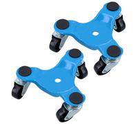 AB Tools Caster Dolly 3 Wheel Wheeled Moving Dollies For Furniture Removal Handling 2Pk
