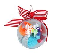AB TOOLS Cat Gift Christmas Festive Multi Texture Jingle Bells Cat Kitten Play Toy Bauble