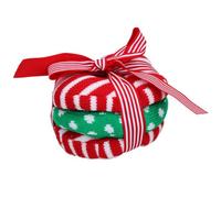 AB Tools Cat Gift Christmas Festive Plush Kitty Toy Three Doughnuts Toy With Catnip