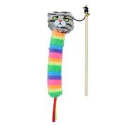 AB TOOLS Cat Kitten Catnip Filled Moody Moggy Rainbow Teaser Interactive Chaser Play Toy