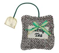 AB Tools Cat Kitten Christmas Gift Time For Tea Cat Toy Festive Feline Fun Play Toy