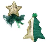 AB TOOLS Cat Kitten Magical Forest Gold Star & Tree Cat Toy Feline Toy Bundle