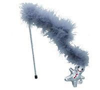 AB TOOLS Cat Kitten Metallic Feather Teaser Interactive Chaser Toy Present