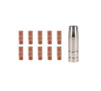 AB Tools Cebora 130 & 110 / Snap On 130 1X Shroud / Nozzle & 10X 0.6mm Welding Tips