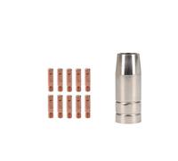 AB Tools Cebora 130 & 110 / Snap On 130 1X Shroud / Nozzle & 10X 1.0mm Welding Tips