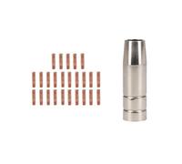 AB Tools Cebora 130 & 110 / Snap On 130 1X Shroud / Nozzle & 25X 0.8mm Welding Tips