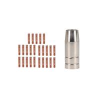 AB Tools Cebora 130 & 110 / Snap On 130 1X Shroud / Nozzle & 25X 1.0mm Welding Tips