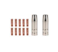 AB Tools Cebora 130 & 110 / Snap On 130 2X Shroud / Nozzle & 10X 1.0mm Welding Tips