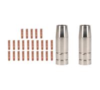 AB Tools Cebora 130 & 110 / Snap On 130 2X Shroud / Nozzle & 25X 0.8mm Welding Tips