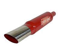 AB Tools Cherry Bomb Universal Tail Bomb Chrome Tail Pipe Oval End Exhaust Pipe Back