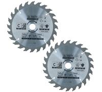 AB Tools Circular Saw Blade 165mm X 16 / 20mm 24 Teeth Tct Cutting Disc Wood 2Pc