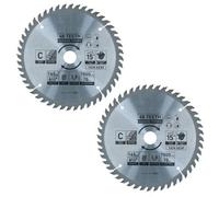 AB Tools Circular Saw Blade 165mm X 16 / 20mm 48 Teeth Tct Cutting Disc Wood 2Pc