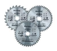 AB Tools Circular Saw Blade 210mm X 30mm 24 40 48 Teeth Tct Cutting Disc Wood 3Pc
