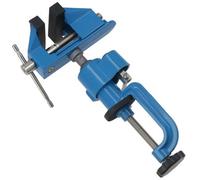 AB Tools Clamp On Rotating Lockable Table Desk Bench Vice 360 Degree Swivel 75mm Jaw