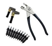 AB Tools Cleco Temporary Fasteners 5/32" Rivets Pins (10) Pliers And 2 Metal Edge Clamps