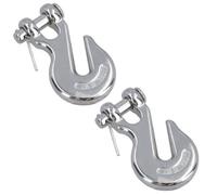 AB Tools Clevis End Grab Hook Stainless Steel For 6mm (1/4In) Chain Lifting 750Kg 2Pc