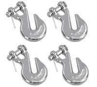 AB Tools Clevis End Grab Hook Stainless Steel For 6mm (1/4In) Chain Lifting 750Kg 4Pc