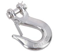 AB Tools Clevis Sling Slip Hook With Safety Catch Stainless Steel For 12mm Chain Lifting 1Pc